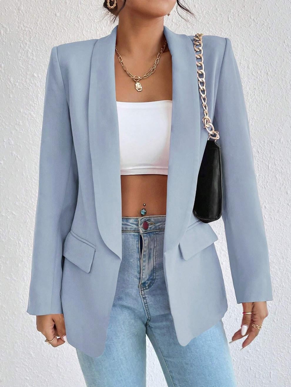 Street-Wave Womens Elegant Blazer With Modern Cut For Office And Casual Wear For Work And Everyday Style