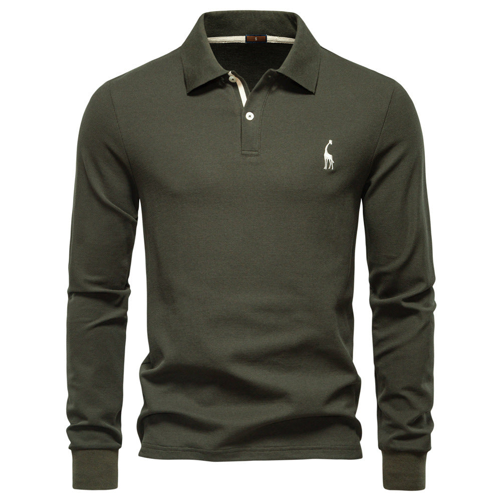 Men's Polo Shirt Classic Fit With Contrast Collar Street Wave For Style Conscious Men