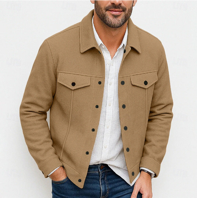 Street-Wave Utility Jacket For Men With Padded Pockets Durable Stylish Everyday Urban Wear