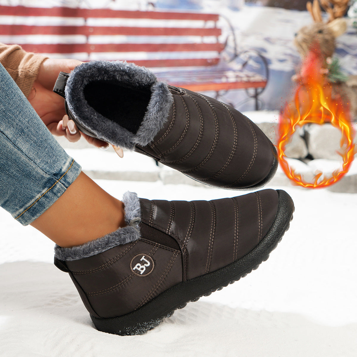 Streetwave Womens Comfortable Winter Boots For Women With Cozy Fleece Lining And Non Slip Sole