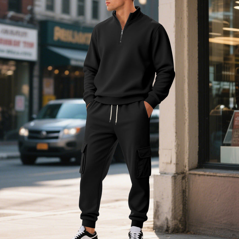 Street-wave Men's Sporty Leisure Set With Practical Pockets All Day Comfort Urban Style