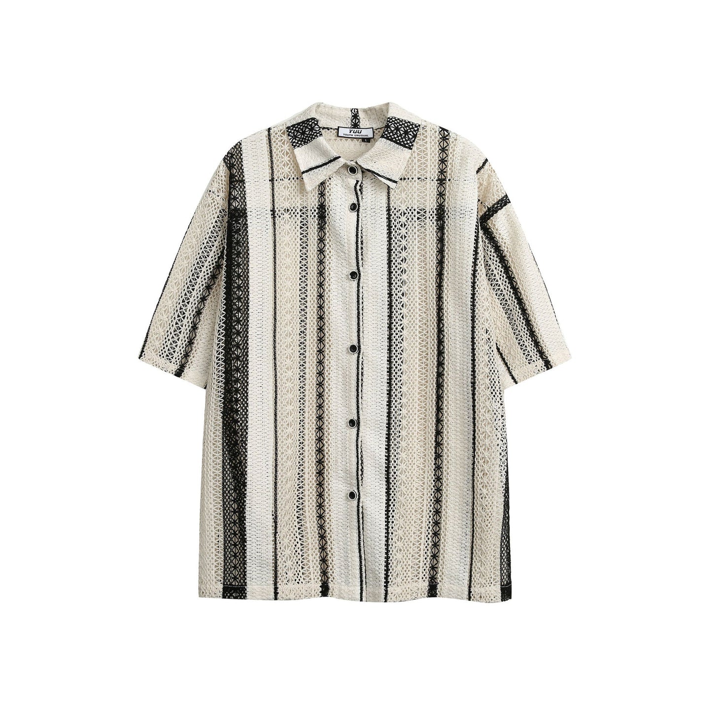 Noir Honeycomb Blouse