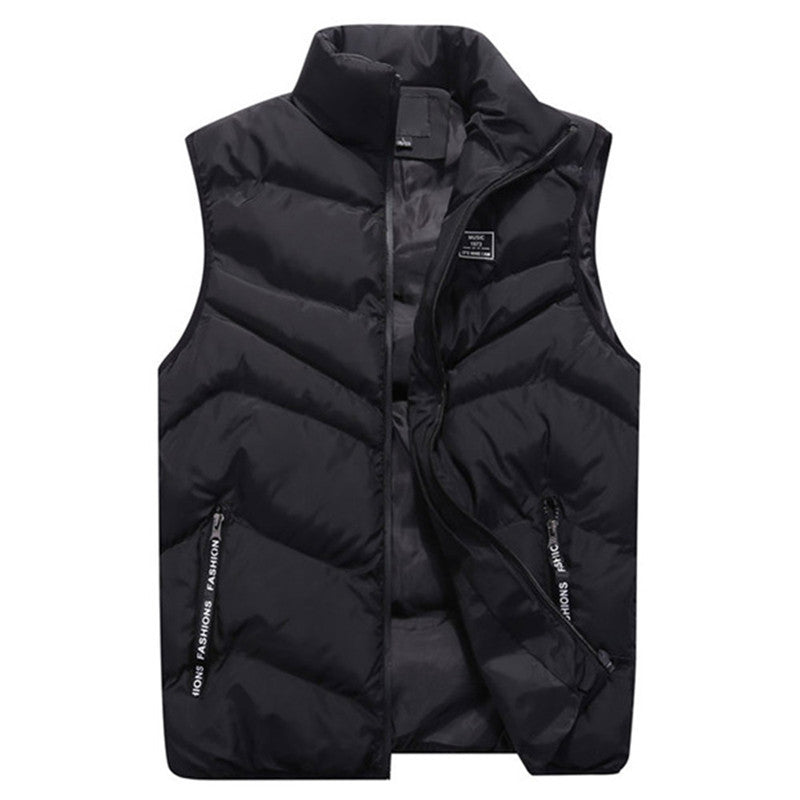 Women's Quilted Puffer Vest With High Collar And Side Zip Pockets Street-wave Versatile Warmth For Women