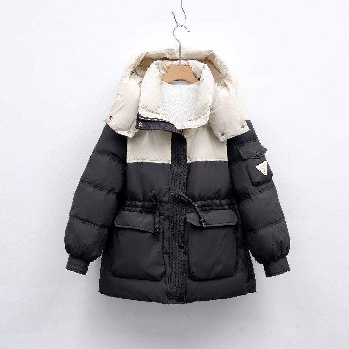 Streetwave Ladies Puffer Coat With Large Hood And Functional Pockets Warm Winter Jacket
