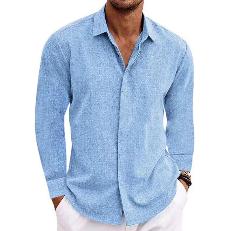Street Wave Men's Breathable Cotton Casual Shirt With Long Sleeves Modern Fit Everyday