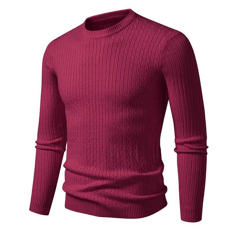 Street-Wave Men's Cable Knit Sweater Premium Chunky Knit With Elegant Cable Pattern Cozy Comfort