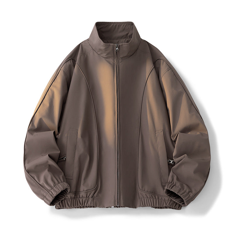 Streetwave Cropped Transitional Jacket For Women With Elastic Waistband And Convenient Pockets