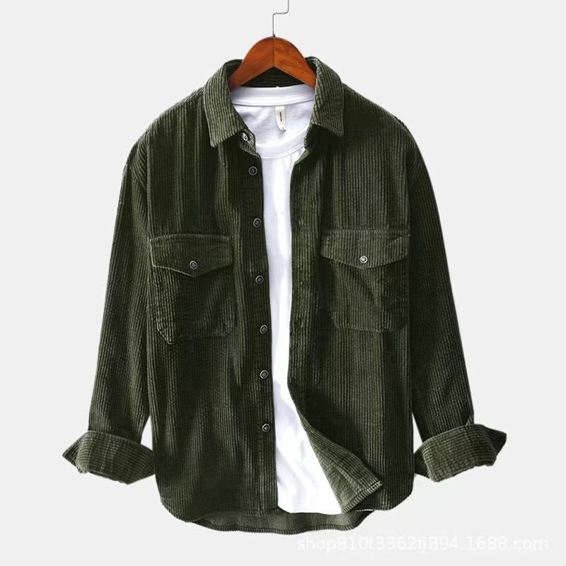 Men's Flannel Shirt With Practical Chest Pockets By Street-Wave For Men Soft Warm Plaid Everyday Wear