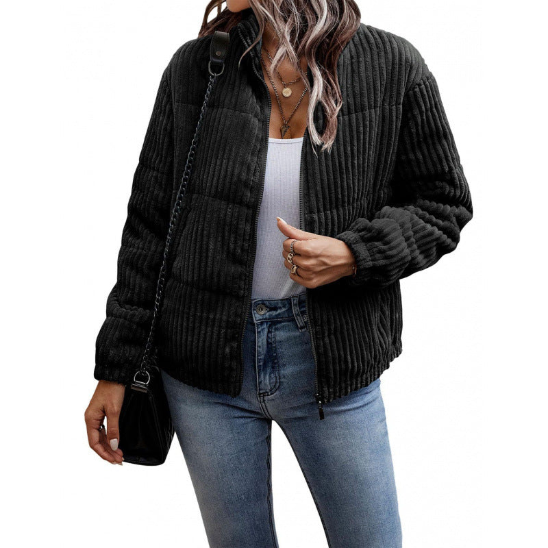 Womens Lightweight Quilted Jacket Street-Wave For Women Versatile Everyday Essential Cozy Warmth