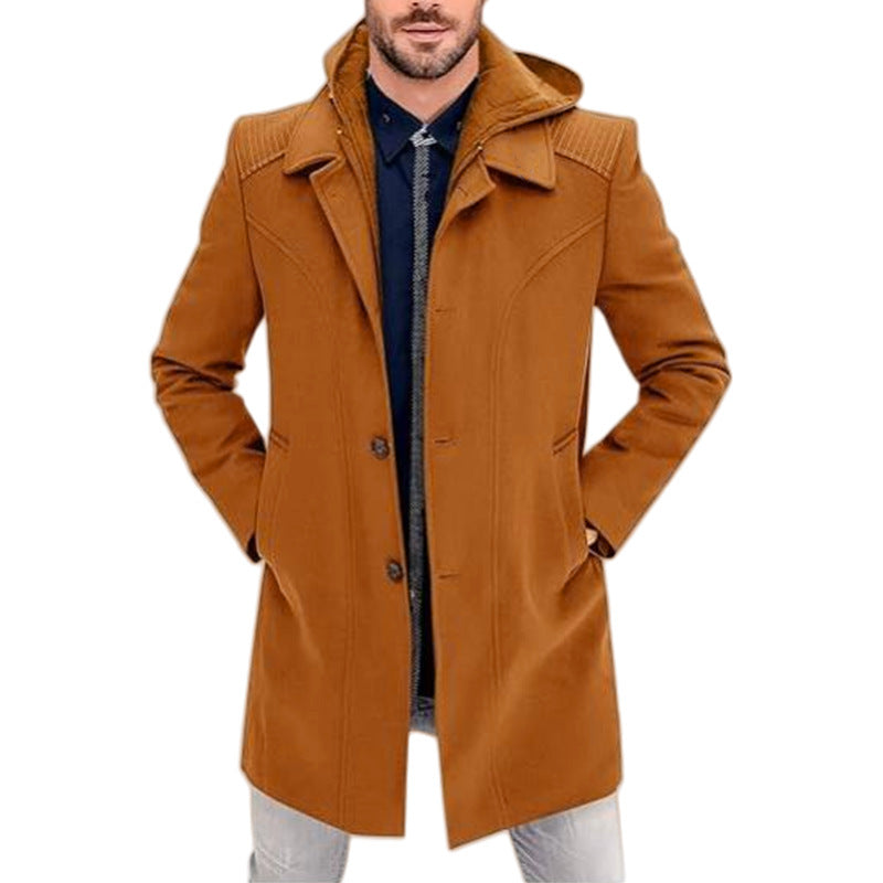 Streetwave Mens Elegant Winter Coat With Warmth Windproof Shell And Modern Fit For City Professionals