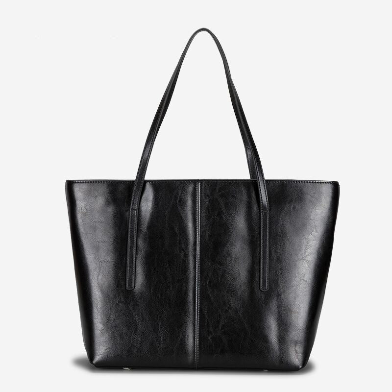 Street Wave Andrea Leather Tote Bag With Structured Silhouette For Professionals
