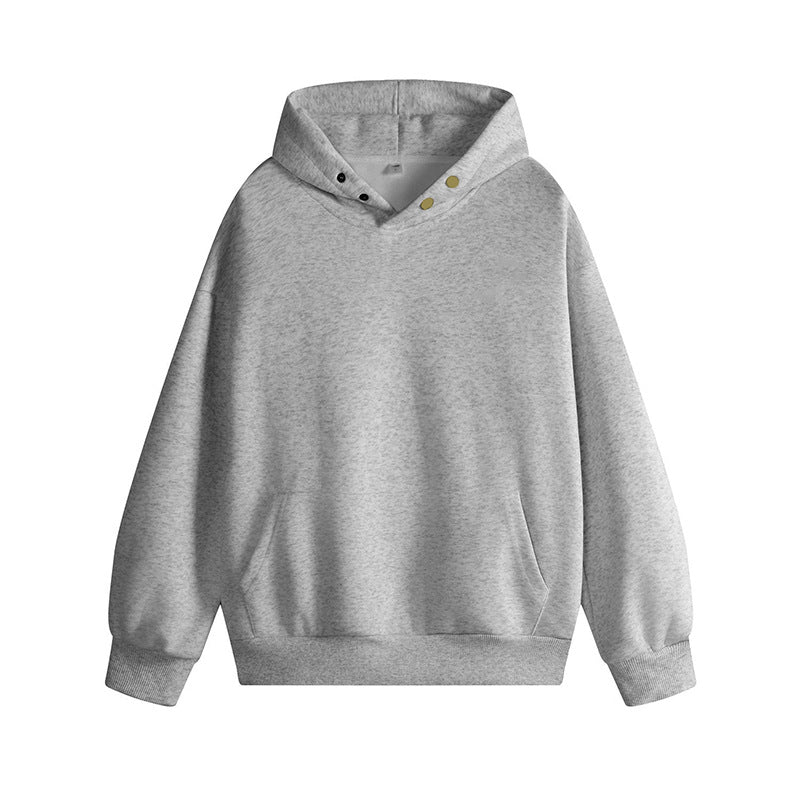 Streetwave Womens Hoodie With Innovative Cut And Snap Buttons For Modern Comfort
