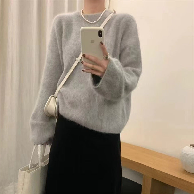Street-Wave Women's Soft Fluffy Pullover for Cozy Comfort and Effortless Everyday Style