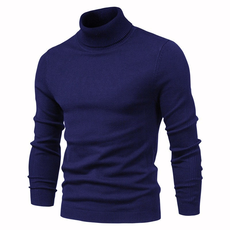 Street-Wave Men's Turtleneck Sweater Elegant Fine Knit For Timeless Comfort And Warmth