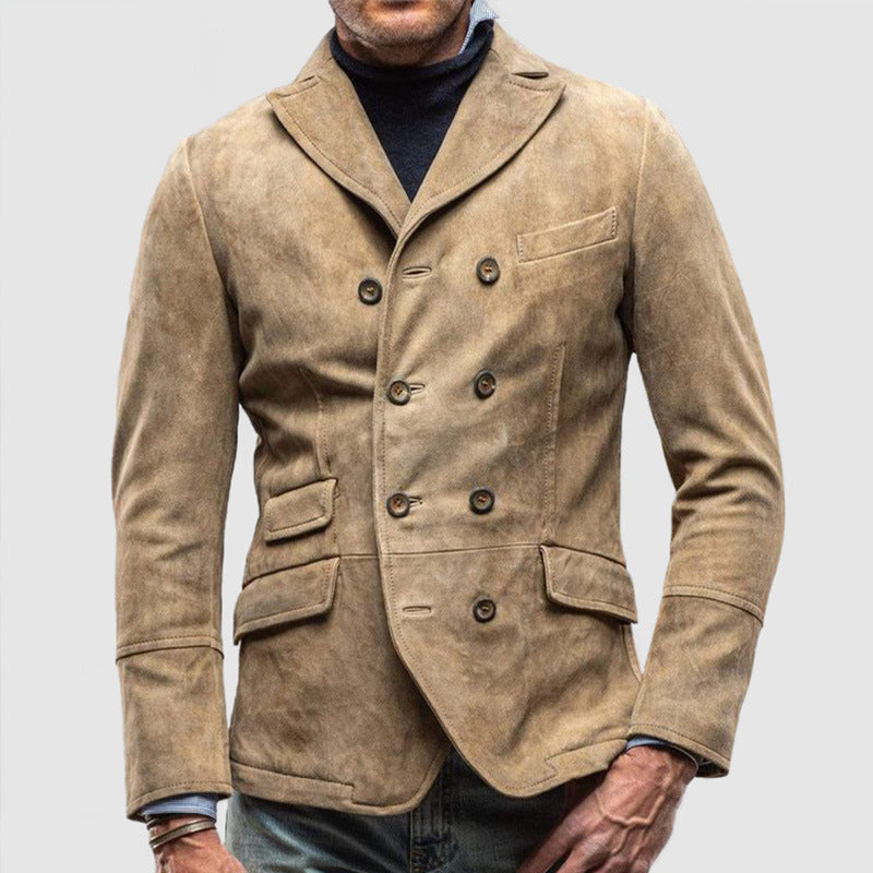 Street-Wave Men's Double Breasted Jacket Tailored Fit