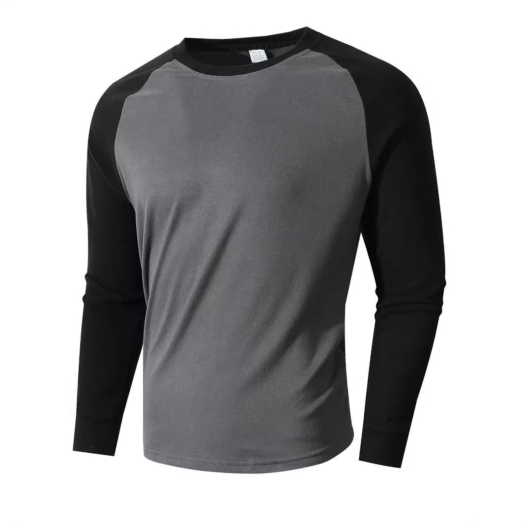 Street-Wave Men's Raglan Sleeve Athletic Long Sleeve Shirt For Training And Everyday Sport Performance