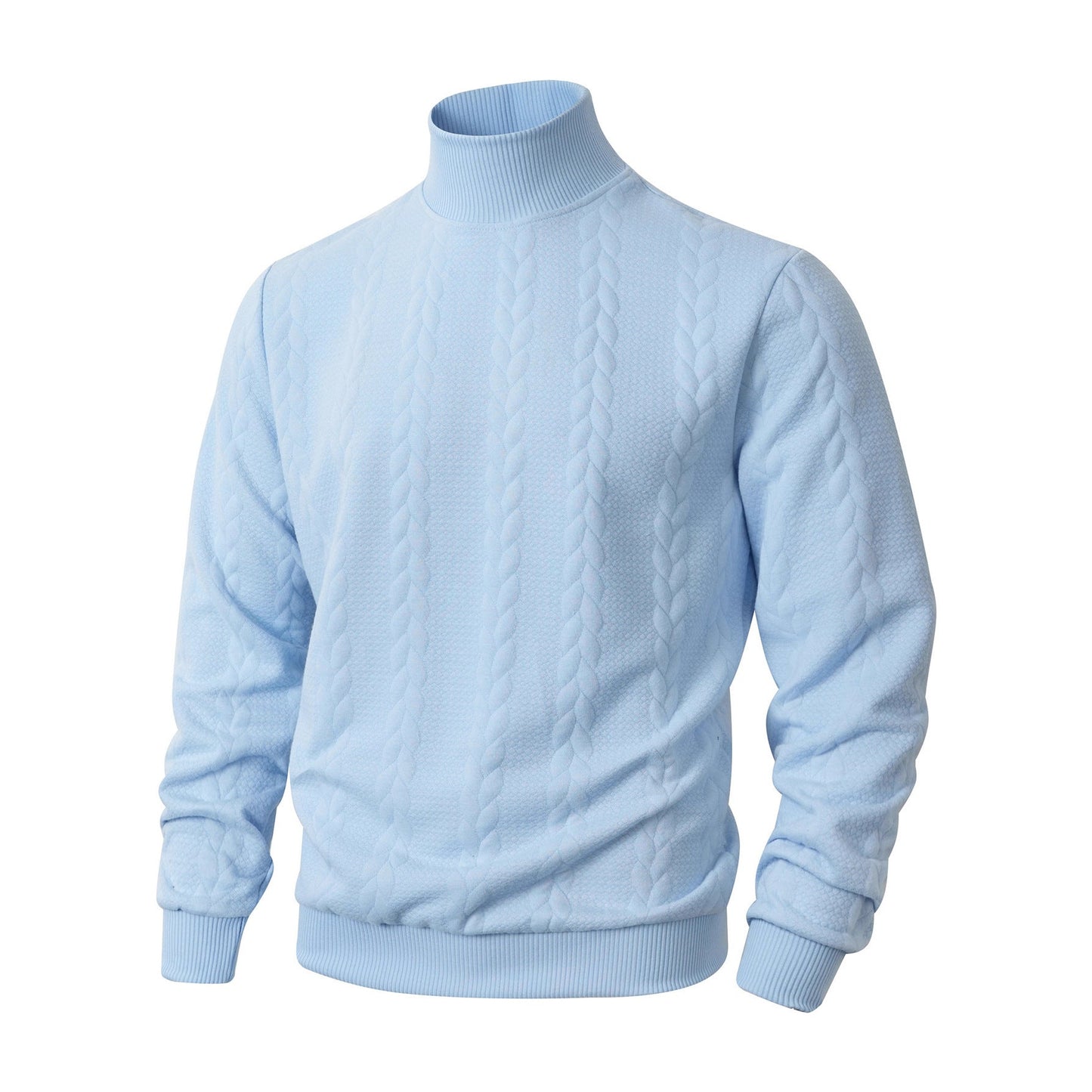 Mens High Collar Cable Knit Sweater By Streetwave For Men Soft Warm Comfort All Day Style