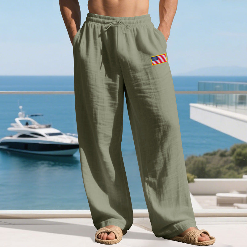 Street Wave Mens Casual Lounge Pants With Elastic Waistband And Side Pockets Lightweight Breathable Comfort For Men