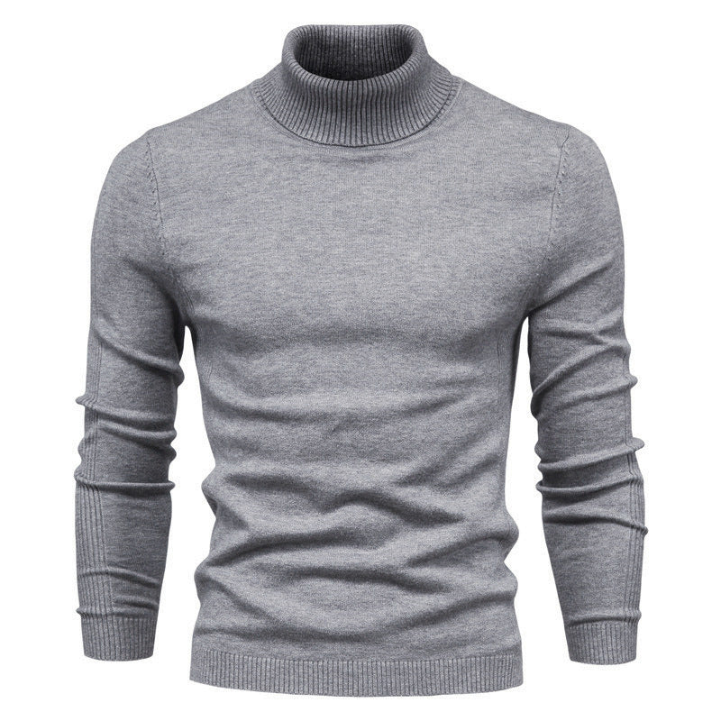 Street-Wave Merino Wool Roll Neck Sweater For Men Elegant Soft Warmth Premium Quality Knit
