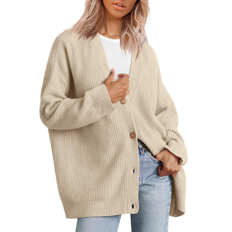 Street-Wave Anna Striped Knit Cardigan Unisex Oversized