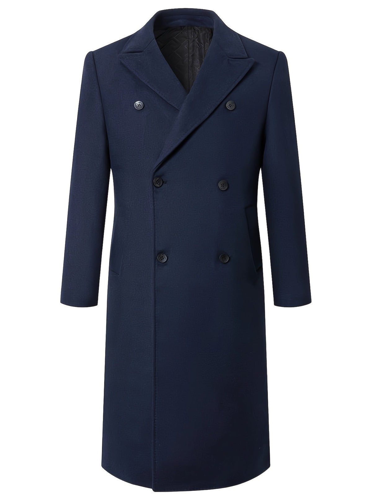 Street-wave Mens Tailored Double-Breasted Overcoat For Modern Men With Elegant Warmth And Timeless Style