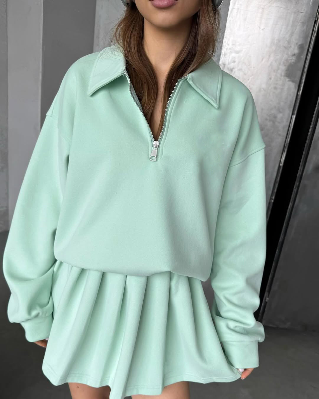 Street Wave Womens Zip Pullover With Drawstring Detail For Active Everyday Wear And Comfort