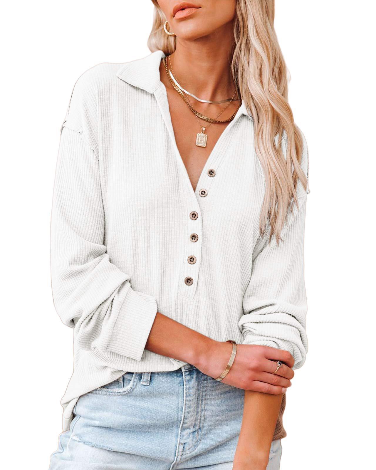 Street-wave Women's Button Front Shirt With Textured Pattern For Casual Comfort