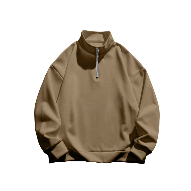 Street-wave Women's Stand Collar Zip Pullover Cozy Sporty Fleece Knit For Active Wear