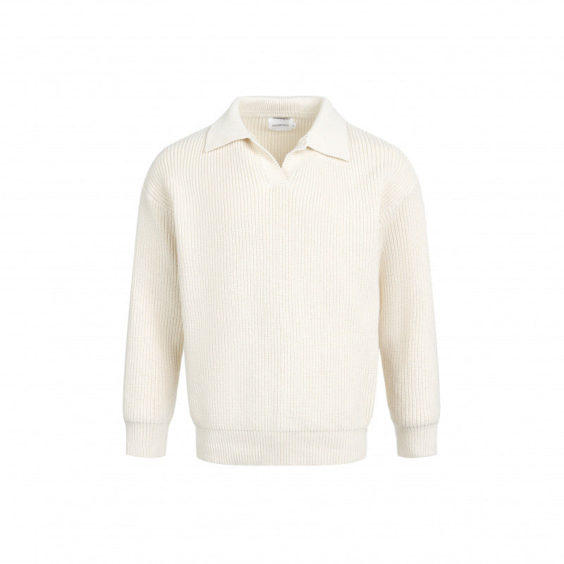 Streetwave Womens Knit Pullover With Modern Collar And Fine Rib Knit For All Occasions