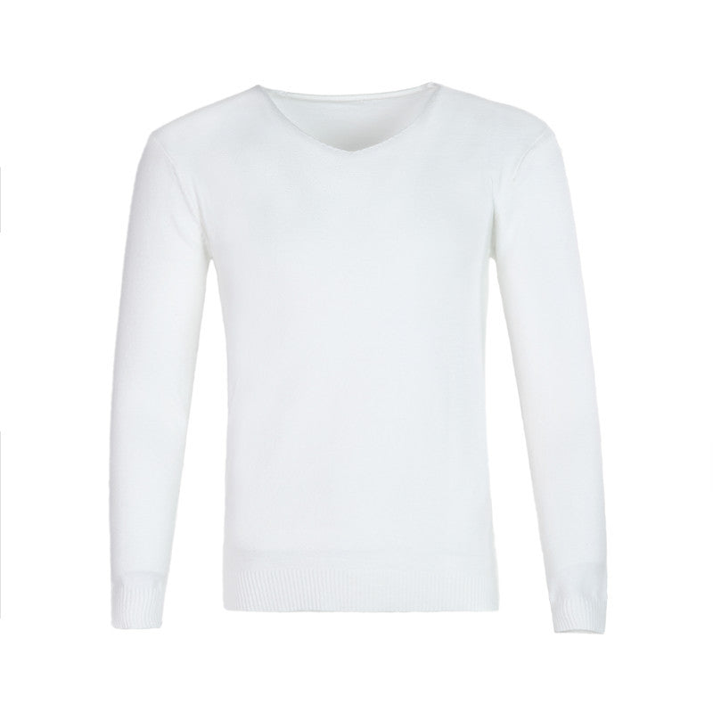 Street-wave Mens V-Neck Sweater Classic Fit Elegant Comfort For Office And Casual