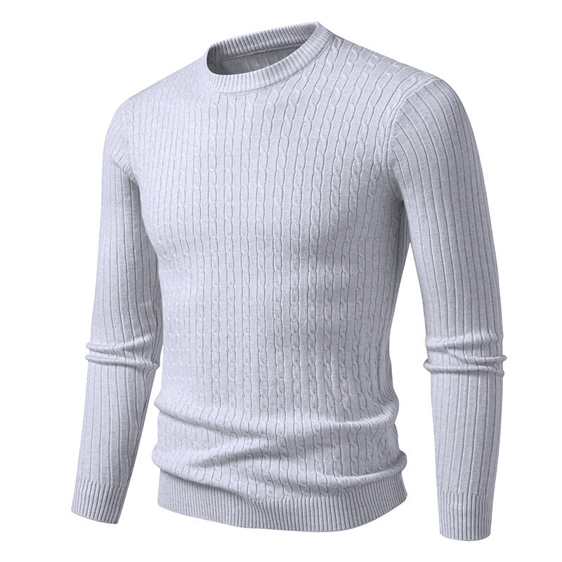 Street-Wave Men's Cable Knit Sweater Premium Chunky Knit With Elegant Cable Pattern Cozy Comfort