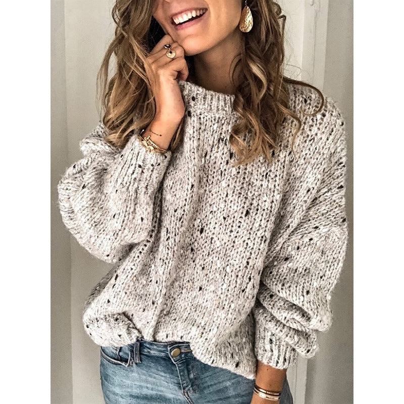 Oversized Knit Sweater For Women Streetwave Cozy Relaxed Fit With Decorative Details