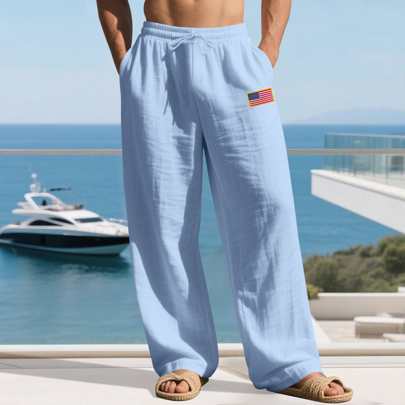 Street Wave Mens Casual Lounge Pants With Elastic Waistband And Side Pockets Lightweight Breathable Comfort For Men