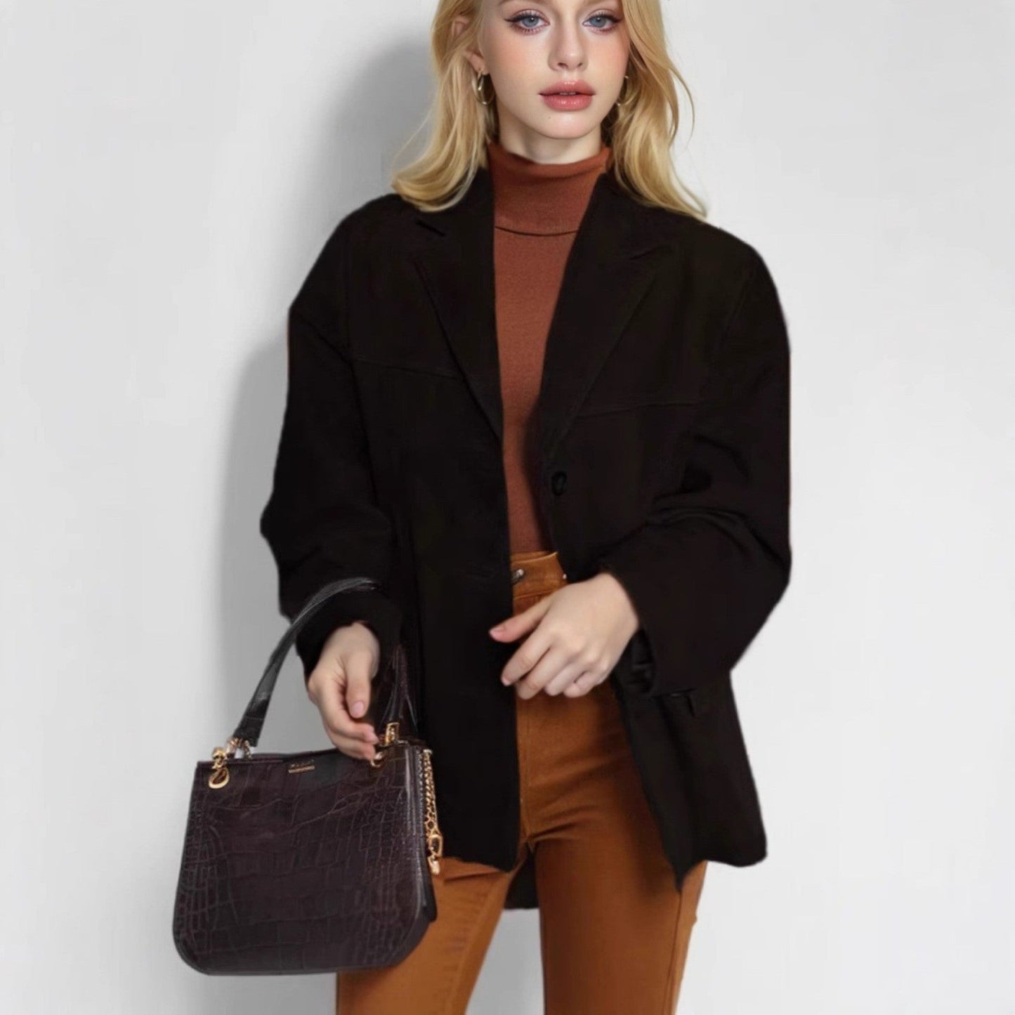 Street-wave Women Oversized Blazer Soft Durable Fabric For Casual Chic Everyday Style
