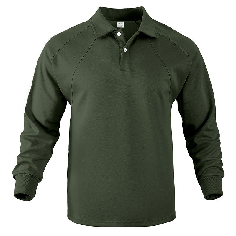 Mens Breathable Soft Cotton Long Sleeve Polo Shirt Streetwave With Sporty Details For Active Men