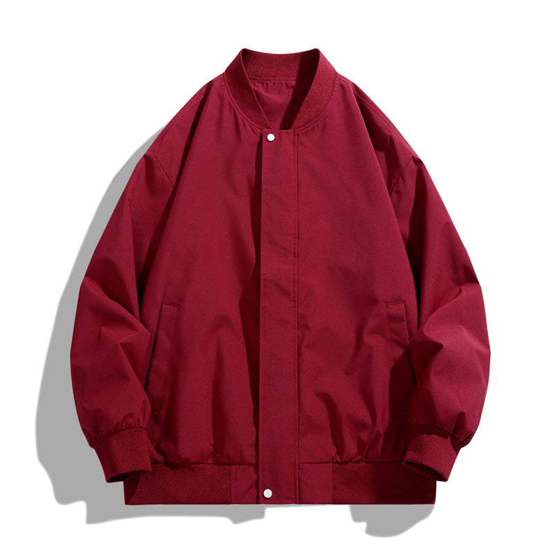 Mens Sporty Transitional Jacket With High Collar And Side Pockets Streetwave For Men