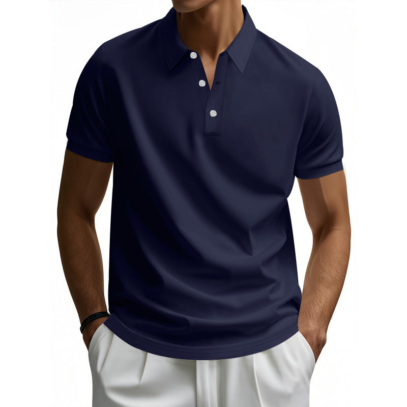 Street-Wave Men's Moisture-Wicking Polo Shirt With Structured Collar For Everyday Comfort