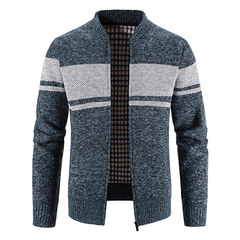 Mens Cardigan With Structured Knit Design Street-wave Premium Comfort For Men Ideal For Cold Weather