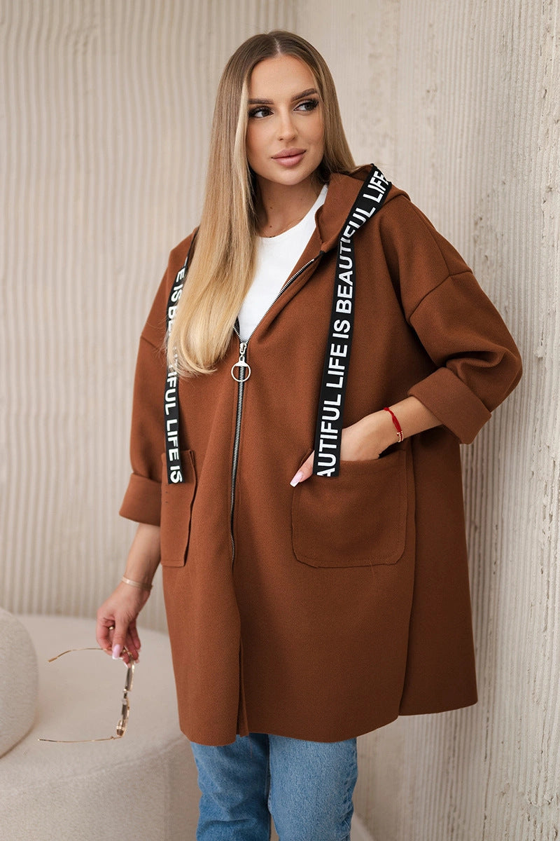 Street-Wave Womens Fleece Zip Hoodie Jacket For Outdoor Adventures Warmth And Breathable Comfort