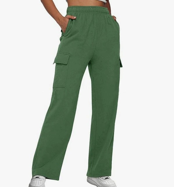 Street Wave Women's Cargo Pants With Wide Leg Fit And Handy Side Pockets For All Day Comfort Everyday Street Style
