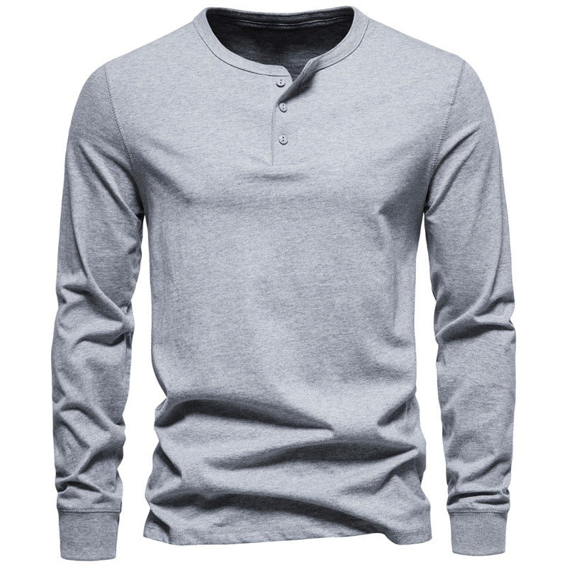 Street-wave Men's Long Sleeve Shirt With Button Closure For Breathable Comfort And Modern Design