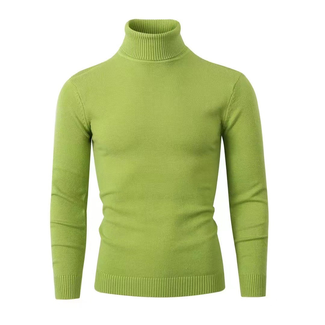 Mens Turtleneck Sweater 100 Cotton Street-wave Ultra Soft Comfort For Modern Gentlemen