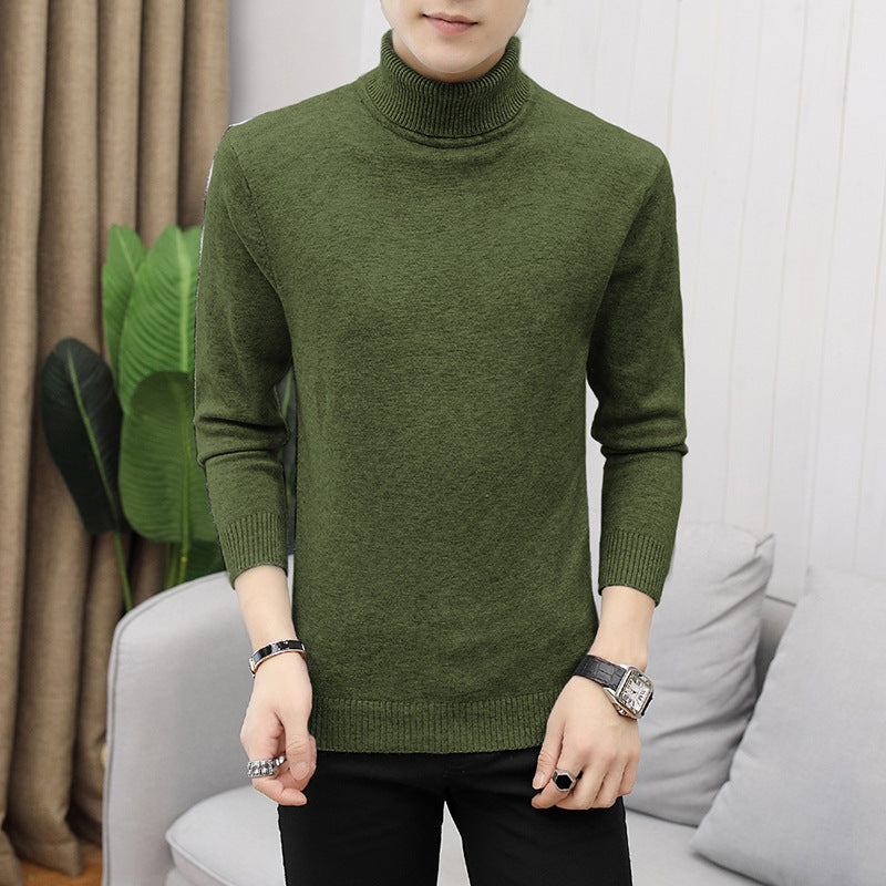 Street Wave Mens Merino Wool Turtleneck Sweater Elegant Soft Warm Everyday Comfort