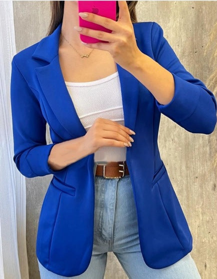 Street-Wave Women's Blazer With Pockets Chic Versatile Jacket For Modern Professionals