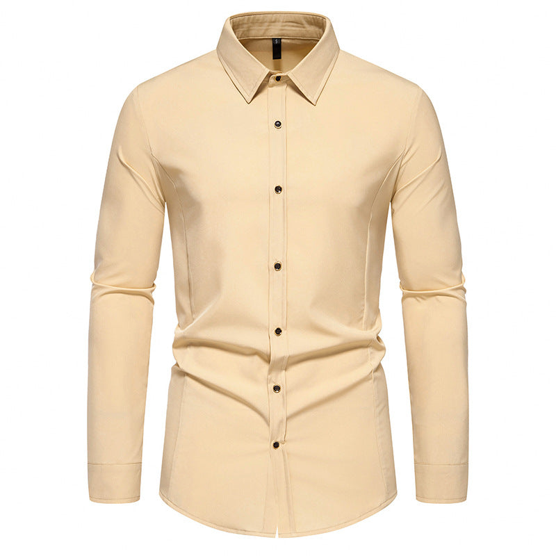 Street-Wave Men's Dress Shirt With Elegant Fit And Premium Fabric For Smart Casual Style