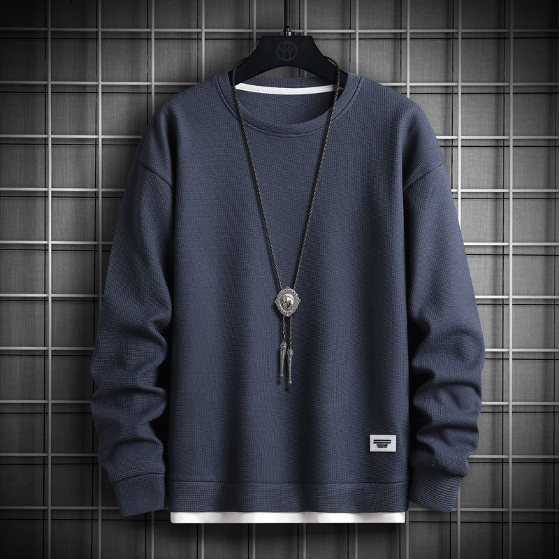 Mens Structured Sweatshirt Streetwave Breathable Soft Fabric Modern Cut For Everyday Wear