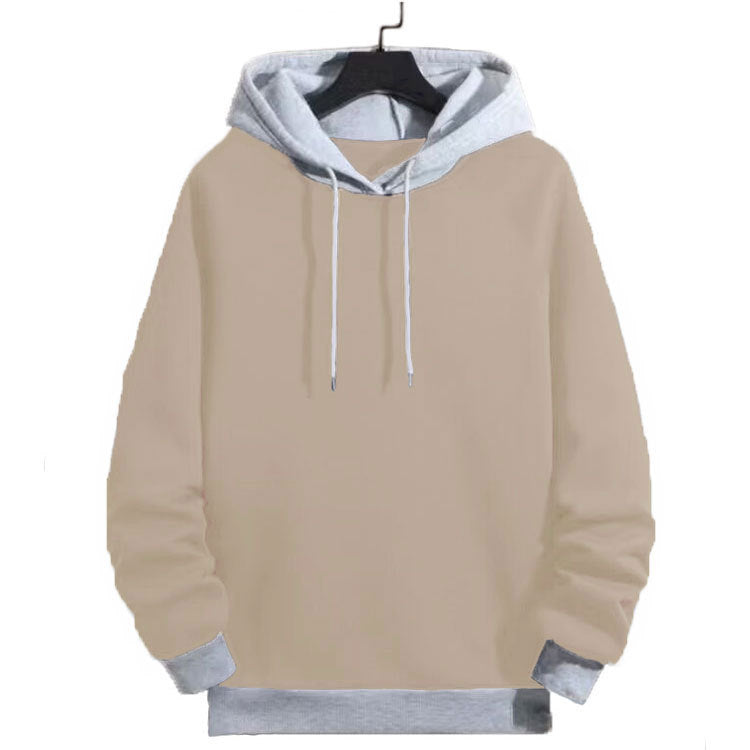 Street-Wave Men's Hoodie Pullover With Contrast Sleeves For Casual Comfort And Style