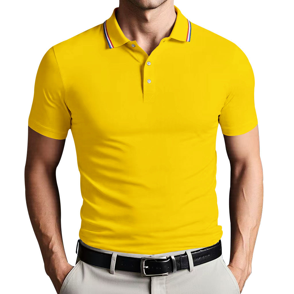 Street-Wave Nordic Flair Unisex Polo Shirt Slim Fit Breathable Lightweight Short Sleeves Casual Polo Top