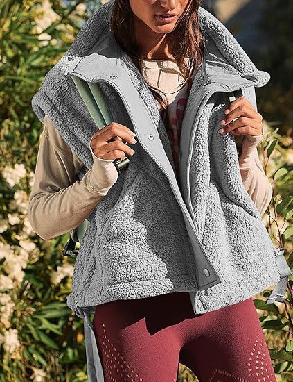 Street-wave Womens Cozy Fleece Vest Soft Warm Comfort For Outdoor And Everyday Wear