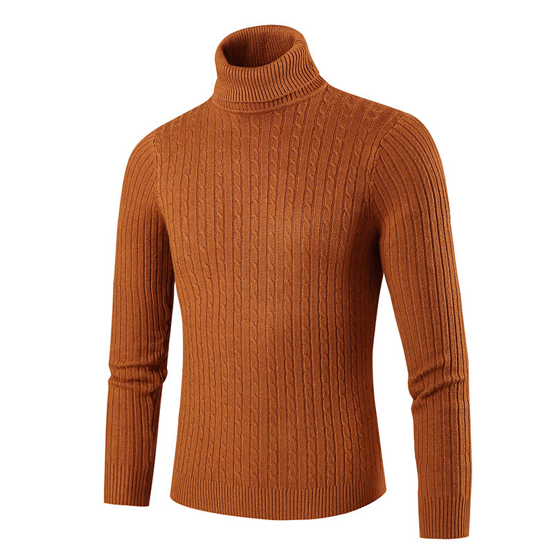 Streetwave Men's Turtleneck Sweater With Structured Knit For Warmth Comfort And Style